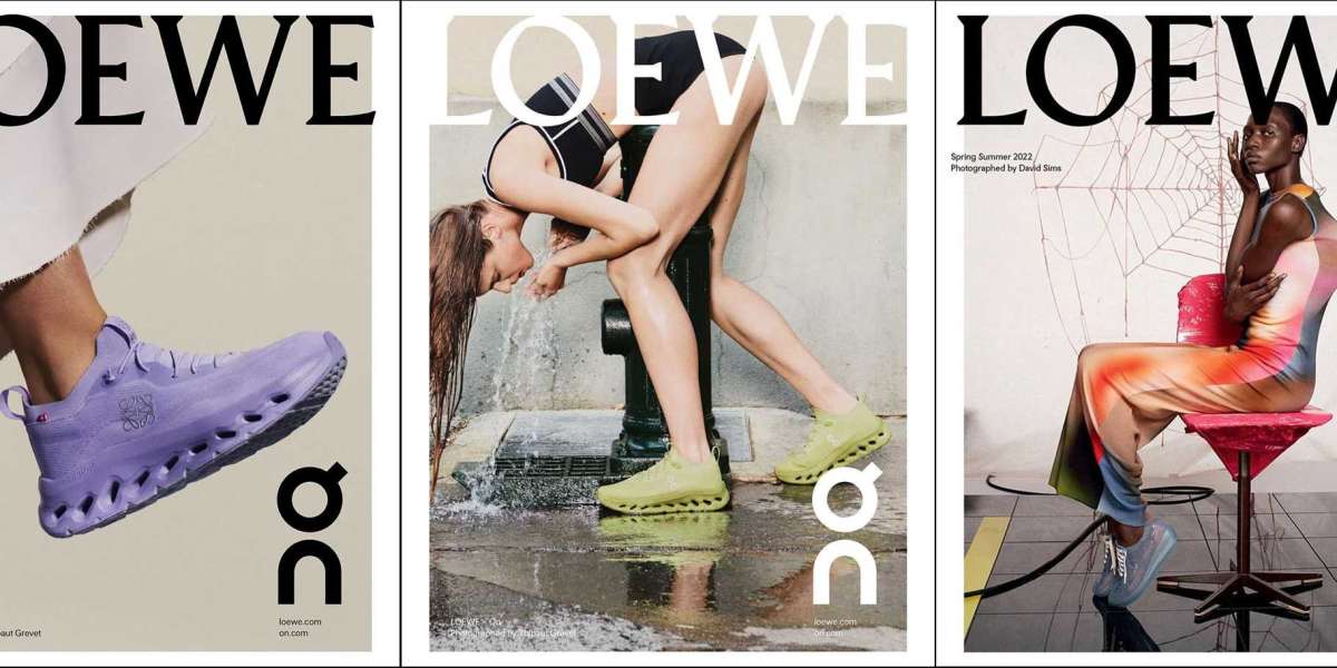 Loewe X On Sale bump onstage wearing a purple sequined